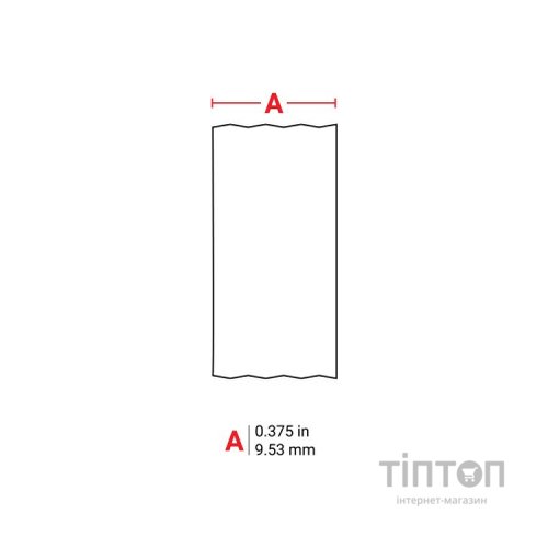 Стрічка для принтера етикеток Brady MC-375-595-WT-BK 9,53мм х 7,62м, black on white, vinyl (139923)