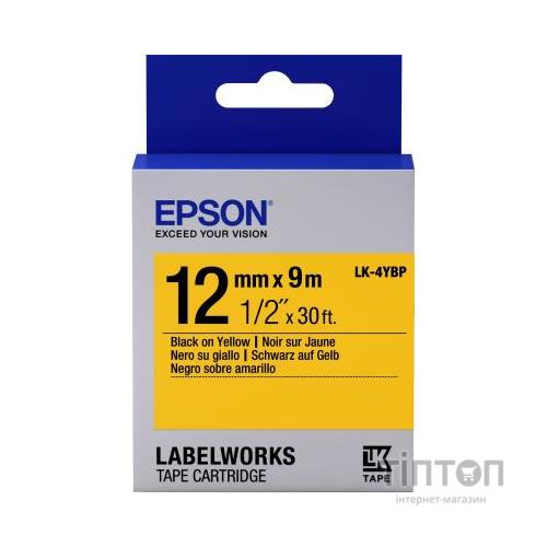 Стрічка для принтера етикеток Epson LK4YBP (C53S654008)
