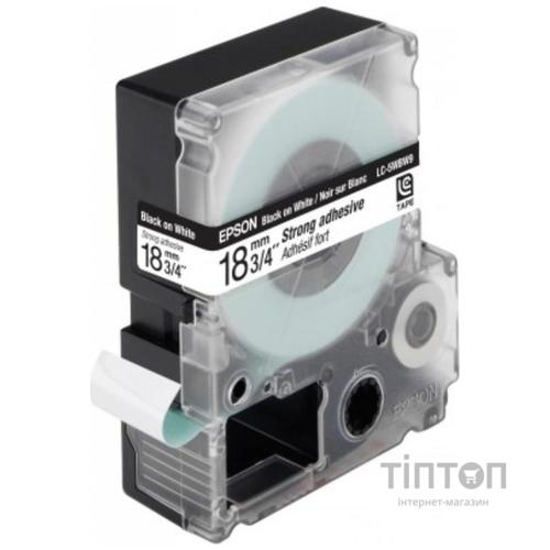 Стрічка для принтера етикеток Epson LK5WBW (C53S655012)