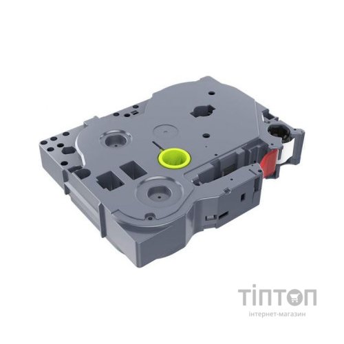 Стрічка для принтера етикеток UKRMARK B-T222P, ламінована, 9мм х 8м, red on white, аналог TZe222 (900553)
