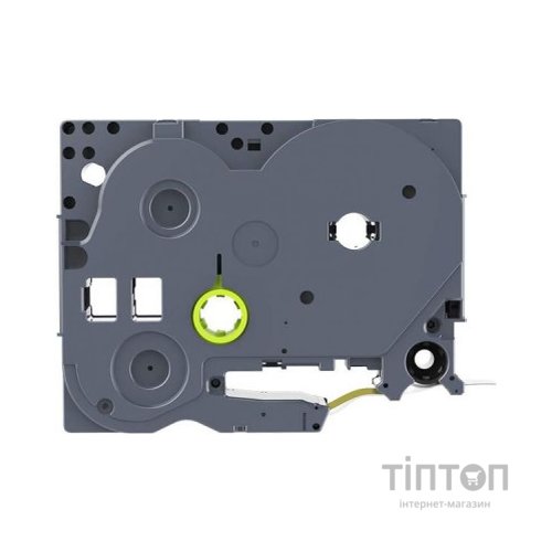 Стрічка для принтера етикеток UKRMARK B-T324P, ламінована, 9мм х 8м, gold on black аналог TZe324 (900554)