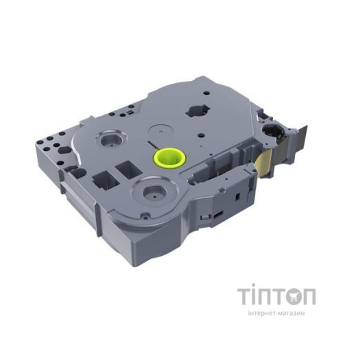 Стрічка для принтера етикеток UKRMARK B-T334P, ламінована, 12мм х 8м, gold on black, аналог TZe334 (900556)