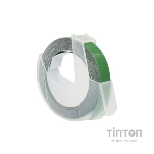 Стрічка для принтера етикеток UKRMARK D-520103-GR, 9 мм х 3 м, зелена, аналог DYMO 520103 / S0898160 (900860)