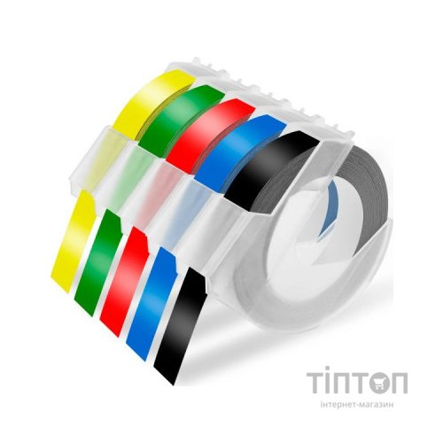 Стрічка для принтера етикеток UKRMARK D-520106-BL, 9 мм х 3 м, синя, аналог DYMO 520106 / S0898140 (900862)