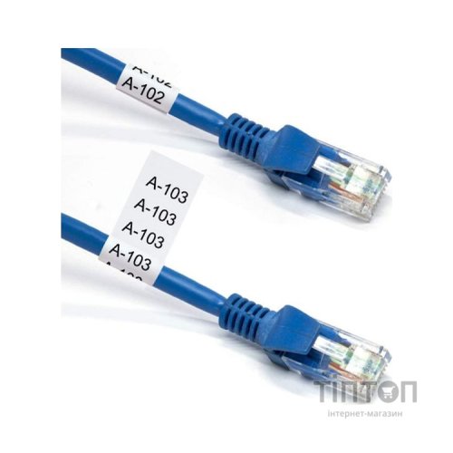 Стрічка для принтера етикеток UKRMARK сумісна з TZEFX231. гнучка, 12мм х 8м. black on white (TZeFX231) (900407)