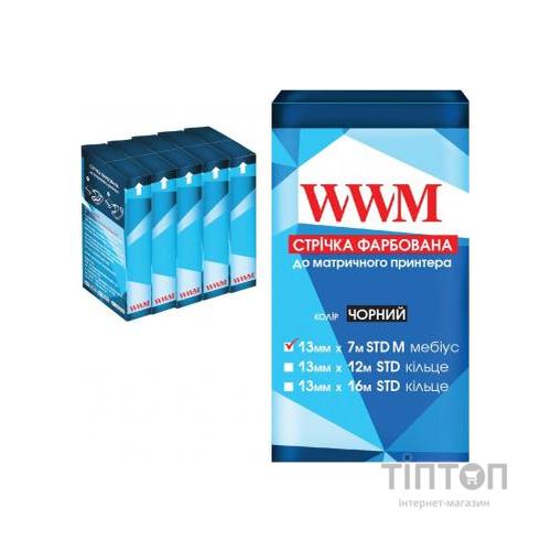 Стрічка до принтерів WWM 13мм х 7м (лм) Black 5шт (R13.7SM5)