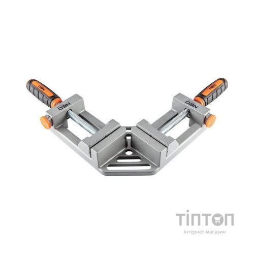 Струбцина Neo Tools кутова, алюмінієва, дві напрямні 75 мм, 70х70мм (45-491)