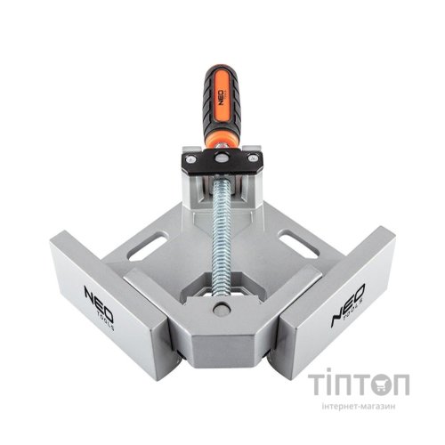 Струбцина Neo Tools кутова, алюмінієва, напрямна 95 мм, 70х70мм (45-490)