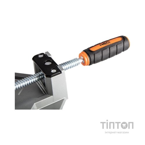 Струбцина Neo Tools кутова, алюмінієва, напрямна 95 мм, 70х70мм (45-490)