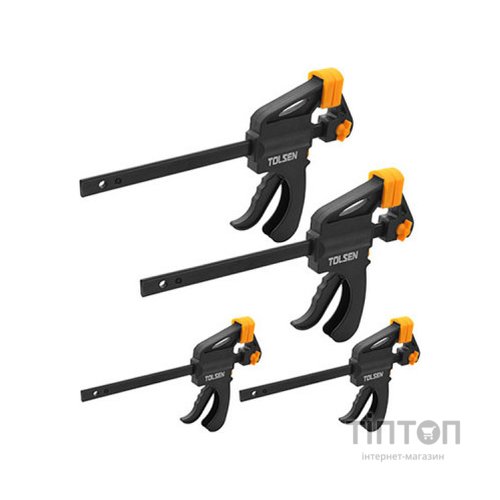 Струбцина Tolsen швидкозастискних струбцин 4шт (10209)