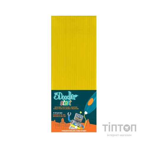Стрижень для 3D-ручки 3Doodler Start жовті 24 шт (3DS-ECO04-YELLOW-24)