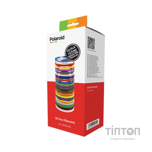 Стрижень для 3D-ручки Polaroid 1.75 мм PLA (22 кольори) (PL-2503-00)