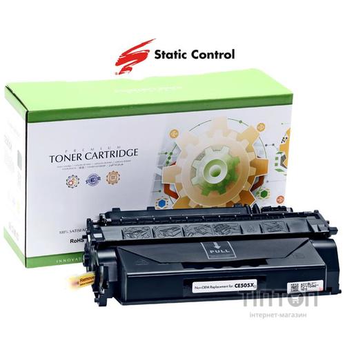 Сумісний картридж Static Control for HP LJ CE505X/Canon 719H Black (002-01-VE505X)