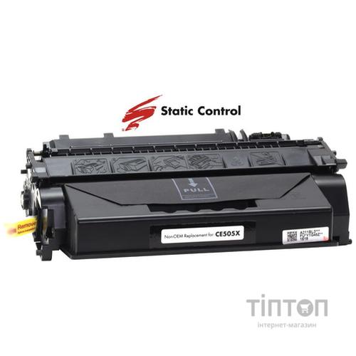 Сумісний картридж Static Control for HP LJ CE505X/Canon 719H Black (002-01-VE505X)