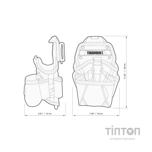 Сумка для інструмента ToughBuilt кобура для дриля (TB-CT-20-LX)