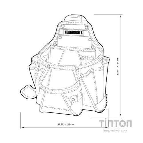Сумка для інструмента ToughBuilt поясна TB-CT-01 (TB-CT-01)