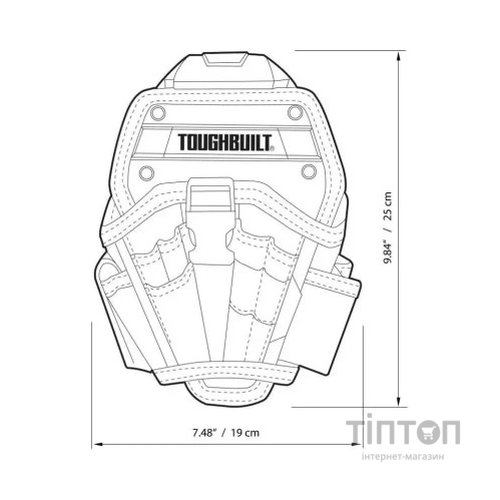 Сумка для інструмента ToughBuilt швидкознімна кобура для великого дриля (TB-CT-20-L)