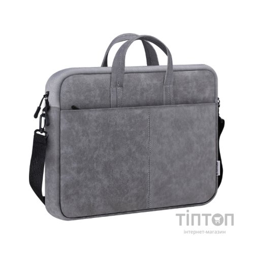 Сумка для ноутбука Defender 15.6" Solid PU gray (26088)