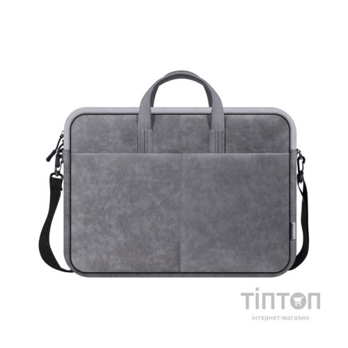 Сумка для ноутбука Defender 15.6" Solid PU gray (26088)