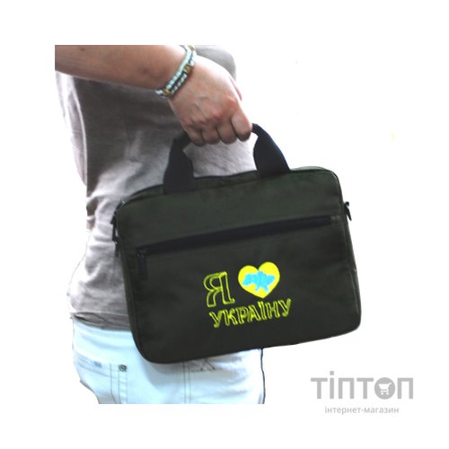 Сумка для ноутбука Porto 12'' PN12 LoveUkraine Green (PN12GR_LoveUkr)