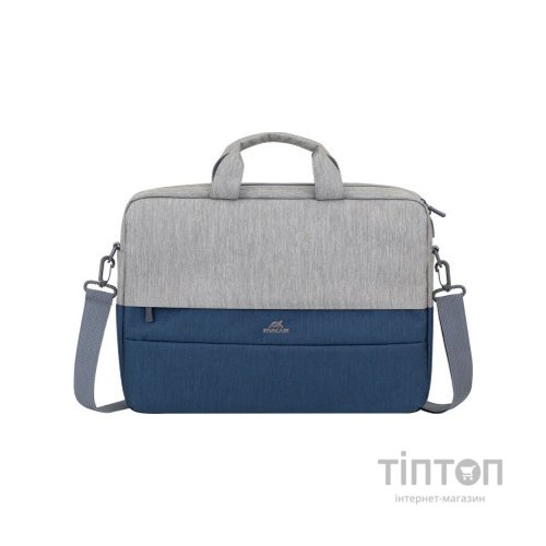 Сумка для ноутбука RivaCase 15.6" 7532 Prater, grey/dark blue anti-theft (7532Grey/DarkBlue)