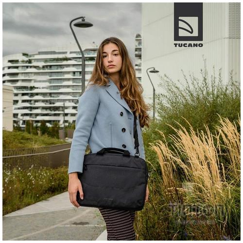 Сумка для ноутбука Tucano 15.6" SLIM BAG IDEALE + Wireless mouse, Black (BU-BIDEA-WM)