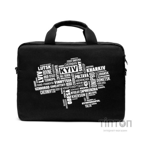 Сумка для ноутбука Vinga 14" NB1402 Black, white print (NB1402UWBK)