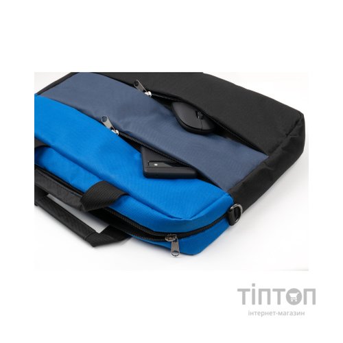 Сумка для ноутбука Vinga 15.6" NB1120 black/blue (NB1120BB)