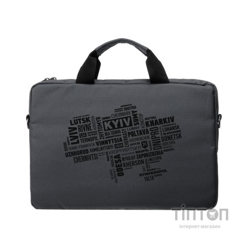 Сумка для ноутбука Vinga 15.6" NB1502 Gray, black print (NB1502UBGY)