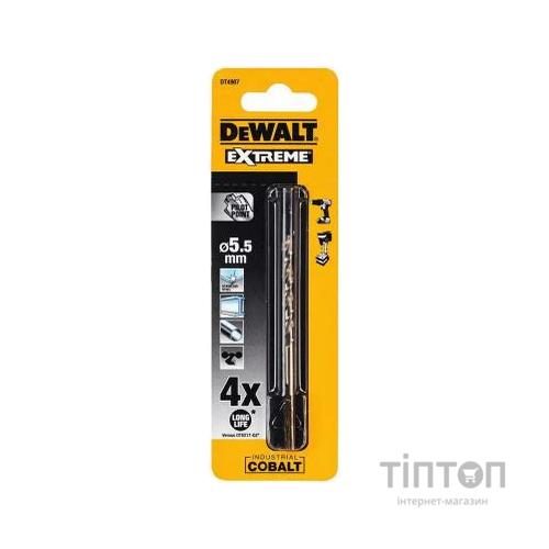 Свердло DeWALT EXTREME INDUSTRIAL COBALT HSS-CO, 5.5 х 93 х 52 мм (DT4907)