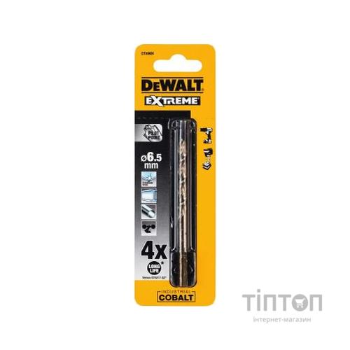 Свердло DeWALT EXTREME INDUSTRIAL COBALT HSS-CO, 6.5 х 101 х 58 мм (DT4909)