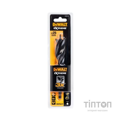 Свердло DeWALT по дереву спіральне, D=20 мм, L=152 мм, WL=100 мм, 1 шт (DT90241)