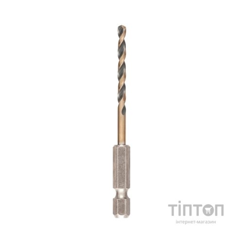 Свердло DeWALT по металу EXTREME IMPACT Black&Gold, HSS-G, 3,5 х 76 х 28,5 мм, 1 шт. (DT20603)