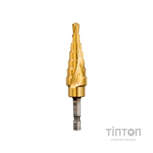 Свердло DeWALT по металу EXTREME IMPACT, ступінчасте, HSS-G, 6-18 мм, D=6,35 мм (DT5027)