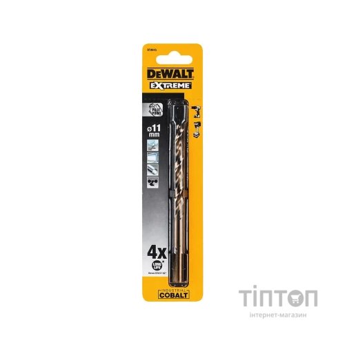 Свердло DeWALT по металу EXTREME INDUSTRIAL COBALT HSS-CO, 11 х 142 х 91 мм (DT4915)