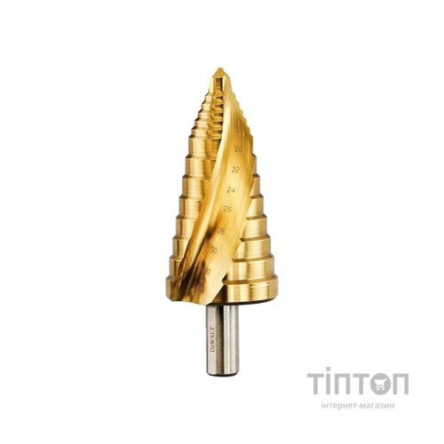 Свердло DeWALT по металу EXTREME, ступінчастий, HSS-G, 20-34 мм, D хвостовика - 10 мм (DT5031)