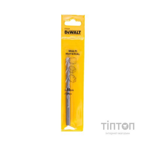 Свердло DeWALT універсальне D = 10 мм, L = 134 мм, WL = 104 мм, 1 шт (DT6524)