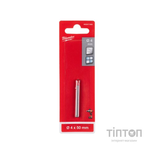 Свердло Milwaukee GENII по склу та плитці 4x50 (4932471956)