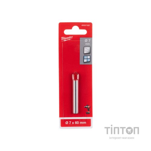 Свердло Milwaukee GENII по склу та плитці 7,0х60 мм (4932471857)
