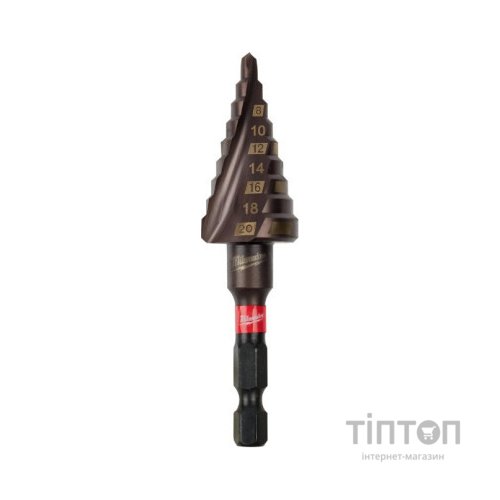 Свердло Milwaukee ступінчасте SHOCKWAVE Impact Duty, 4-20мм з кроком 2мм (48899263)
