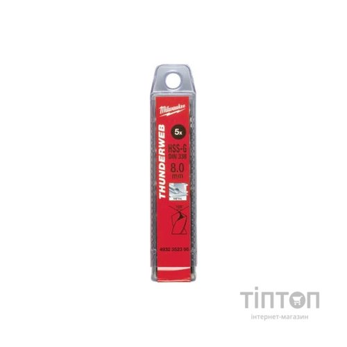 Свердло Milwaukee THUNDERWEB HSS-G DIN338, 3,2 x 65 мм, 10шт (4932352382)
