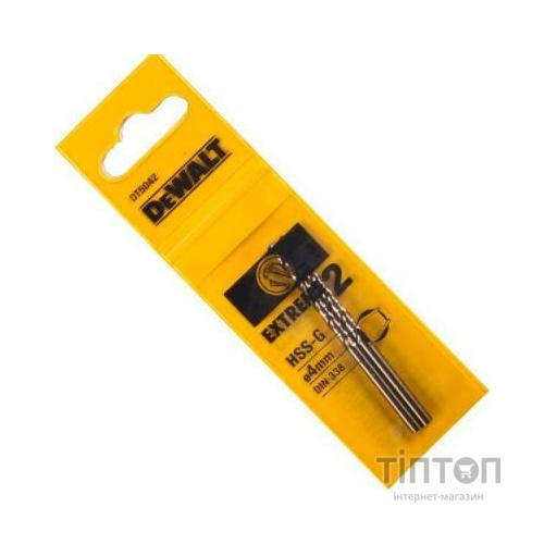 Свердло по металу Dewalt EXTREME2 HSS-G 4х43х75мм, 2шт.