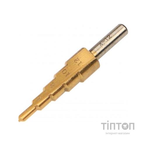 Свердло Tolsen по металу ступінчате 4-12x2мм (75871)