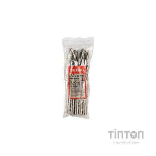 Свердло Зеніт HSS по металу 7.0х109 мм (5 шт) (30300070)
