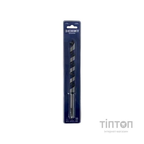 Свердло Зеніт "ПРОФІ" по дереву шнекове 16х230мм (30420016)
