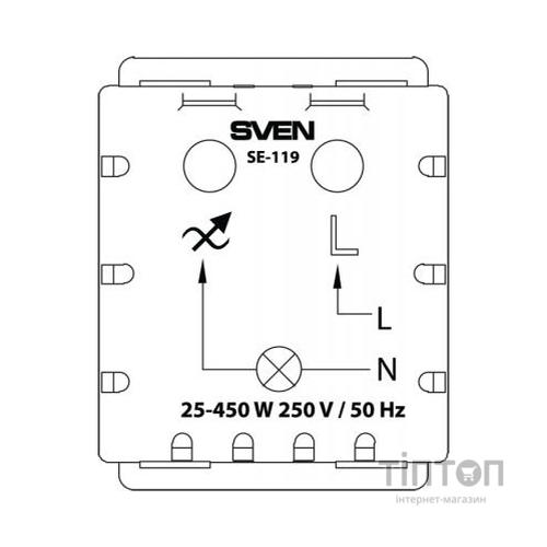 Світлорегулятор SVEN SE-119 white (6438162010737)
