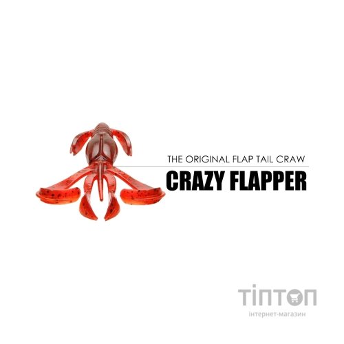 Силікон рибальський Keitech Crazy Flapper 2" (8 шт/уп) EA18 mystic lime chart (1551.14.63)
