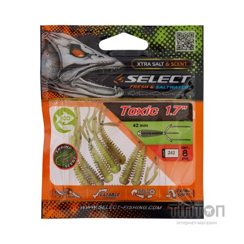 Силікон рибальський Select Toxic 1.7" 242 (8 шт/уп) (1870.73.22)