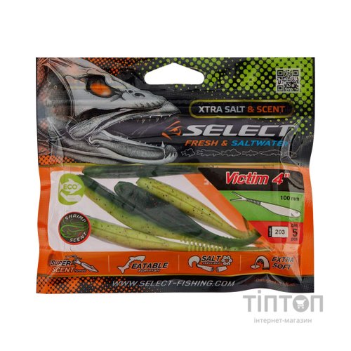 Силікон рибальський Select Victim V-Tail 4" 203 (5 шт/уп) (1870.74.39)