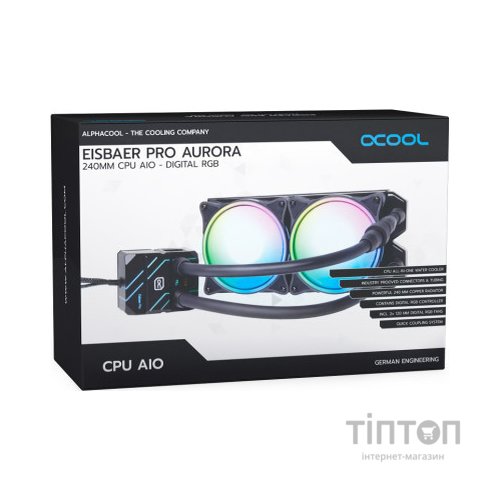 Система рідинного охолодження Alphacool PRO AURORA 240 AIO (11772)